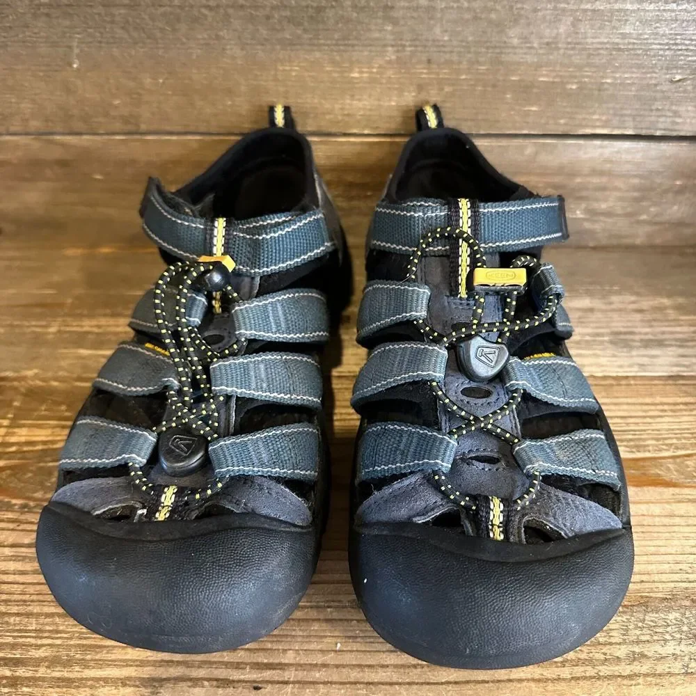 Childrens Big Kids Keen Newport H2 Waterproof‎ Blue Shoes Sandals Size 4 Y GUC